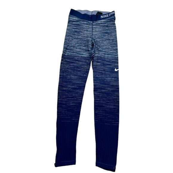 Ladies Nike Pro Hyperwarm England Nordic Print Leggings Size Medium - Picture 3 of 14